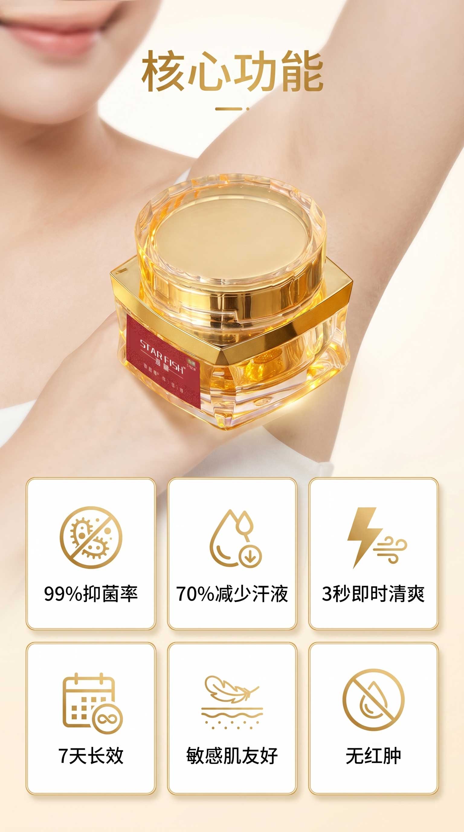 祛味膏,狐臭膏,净味膏